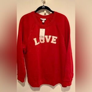 Isabel Maternity by Ingrid & Isabel Red LOVE Sweatshirt
